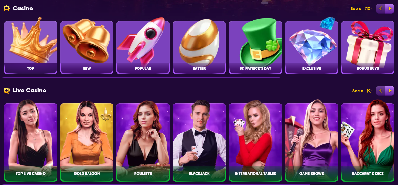 Kingmaker Casino – Top Spiele und Live Dealer in großer Übersicht